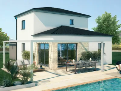 Ref:51975 - A vendre , Villa 93 m² avec terrain à Castelm...