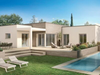 Ref:52261 - Villa contemporaine toit plat à Narbonne