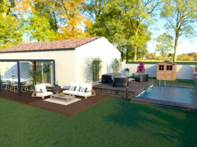 Ref:52262 - Villa de plain de pied de 90m² avec garage à ...