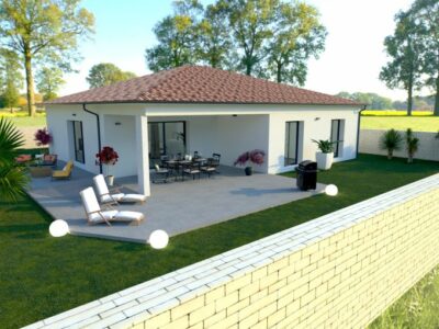 Ref:52322 - villa 100 m2 garage et 3 chambres