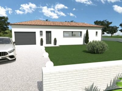 Ref:50307 - Maison de plain pied 90 m² 4 pièces