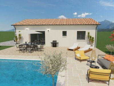 Ref:50336 - villa contemporaine evolutive à Saint clar de...