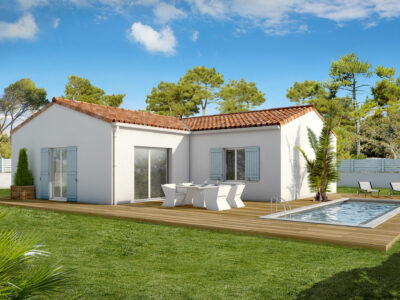 Ref:52276 - Plain-Pied en L de 100 m²