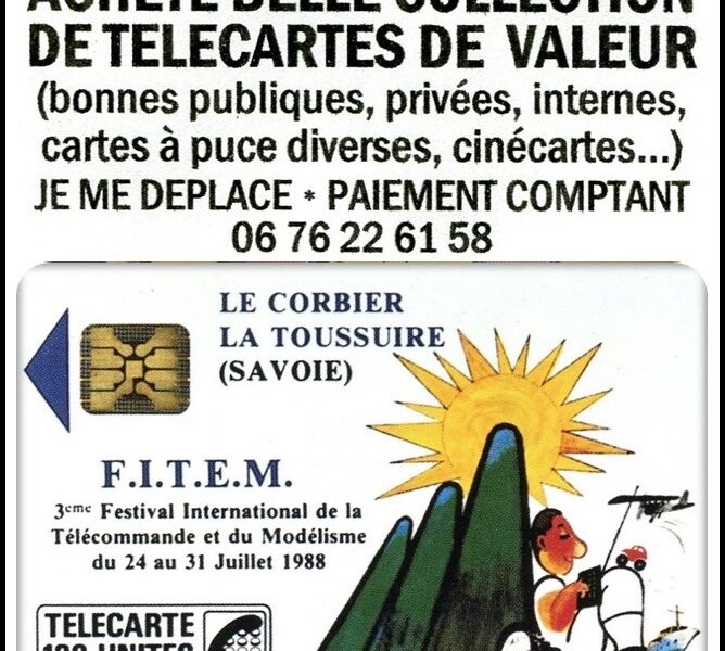 ACHÈTE CARTES TÉLÉPHONIQUES DE VALEUR