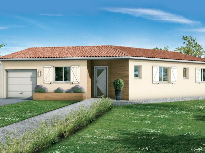 Ref:53002 - MAISON 3 CHAMBRES GARAGE TERRAIN 700m²