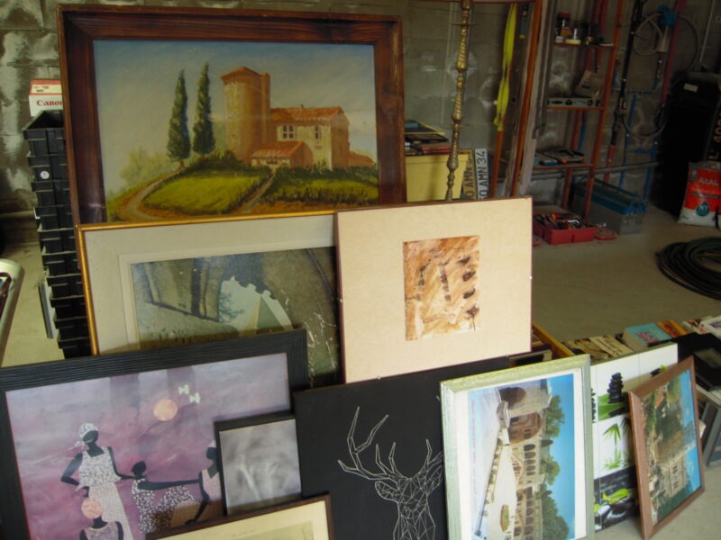 TABLEAUX ORIGINAUX ENCADRES A PETIT PRIX .