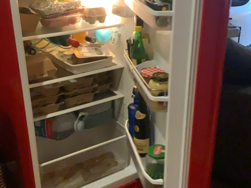 Réfrigérateur SMEG 1 porte rouge laqué