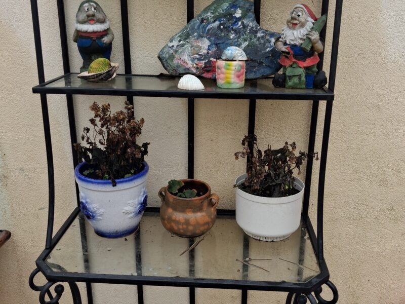 Ensemble de terrasse en fer noir