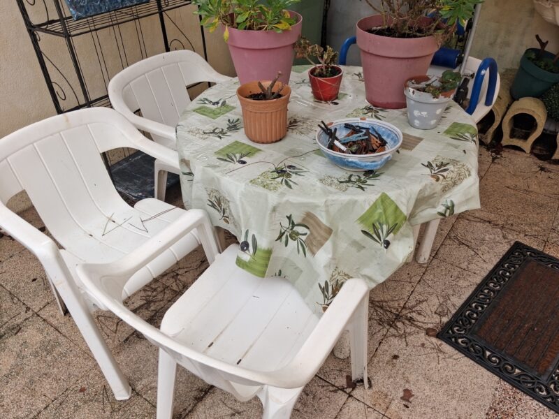 Ensemble de terrasse jardin