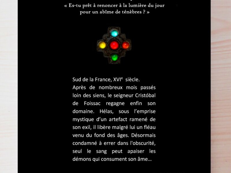 Livre Fantastique Cristóbal vampire roman histoire suspense drame gothique drame Dark Renaissance Nîmes historique Occitanie