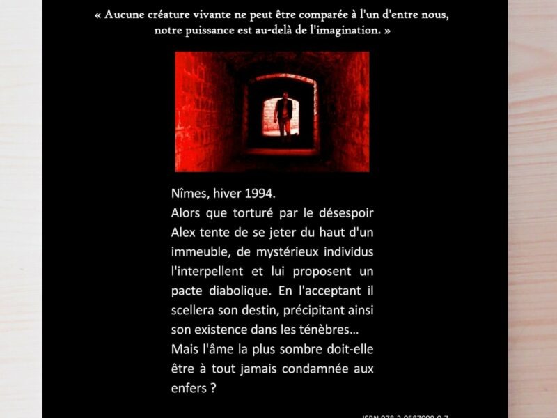 Livre fantastique Dernier Souffle vampire Nîmes, nouvelle, roman Gard horreur suspense gothique, épouvante Dark Occitanie Régionalisme