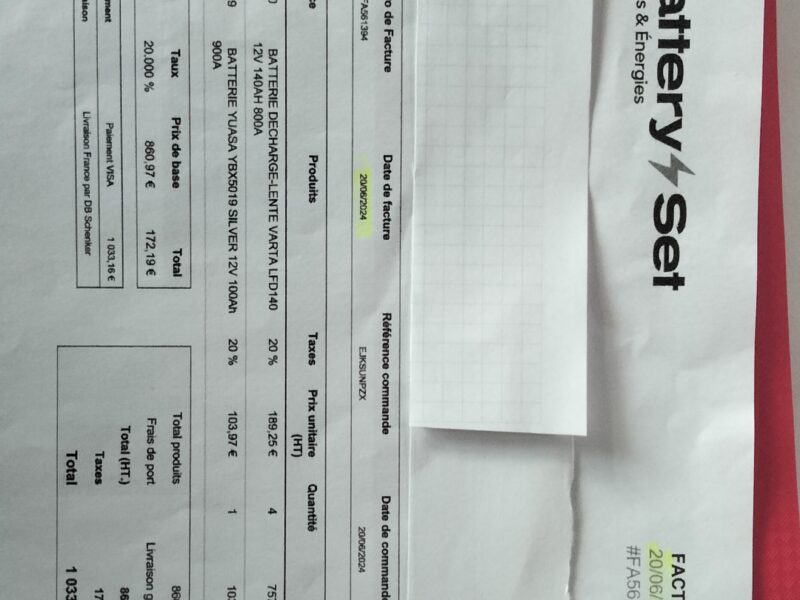 Batteries décharge lente