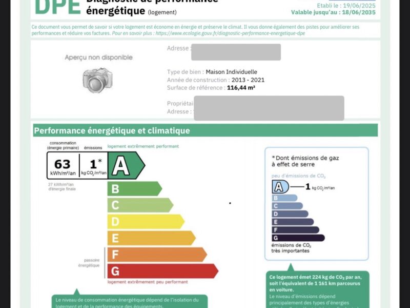 CASTELNAU LE LEZ – BAISSE DE PRIX – Exclusif : A VENDRE, proche commodités et CENTURION, villa en R+1 type P5 de 117m²Loi Carrez